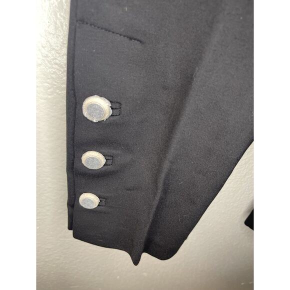 Chico's So Slimming Juliet High Waist Button-Hem Ankle Pants Black Pull-On Sz 8 - Picture 2 of 6